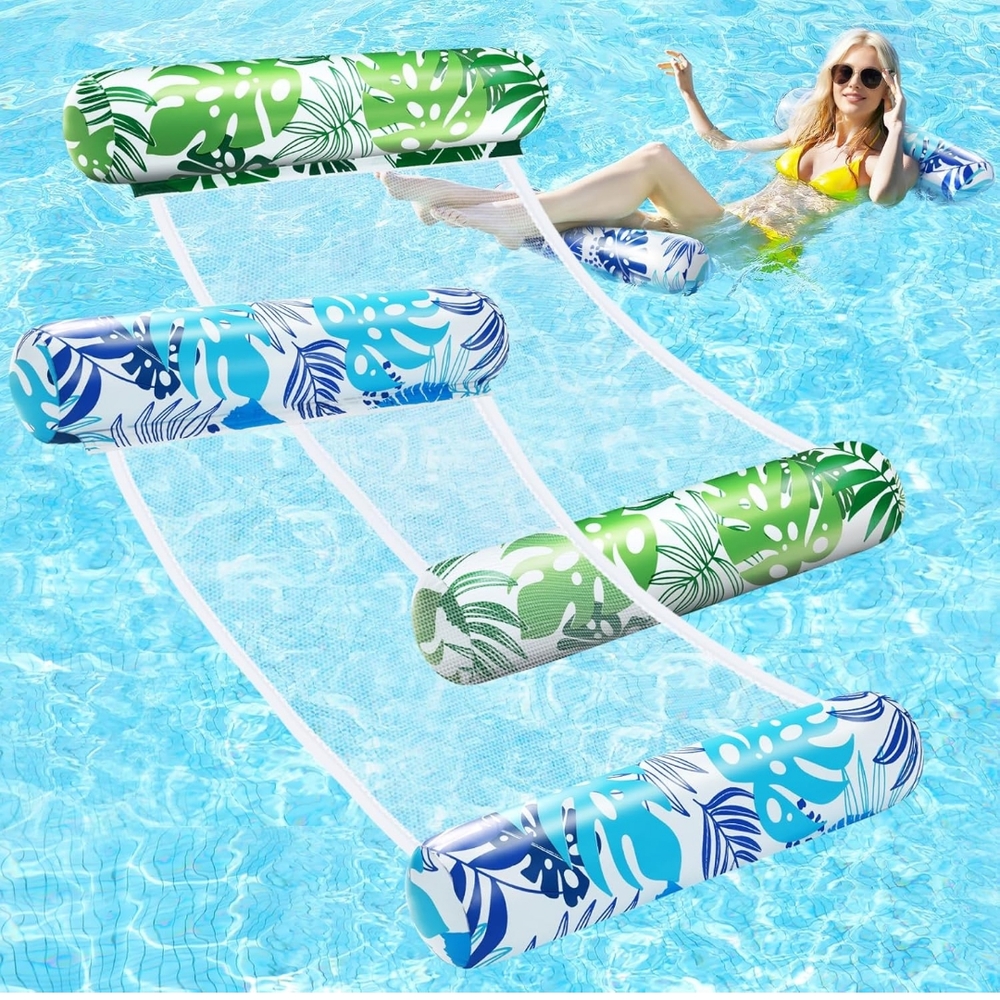 Leaf Print Pool Float Hammock